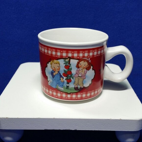 Vintage Campbell's Soup Mugs Tomato Garden 31962 2002 Houston Harvest Set of 2 - Picture 6 of 10